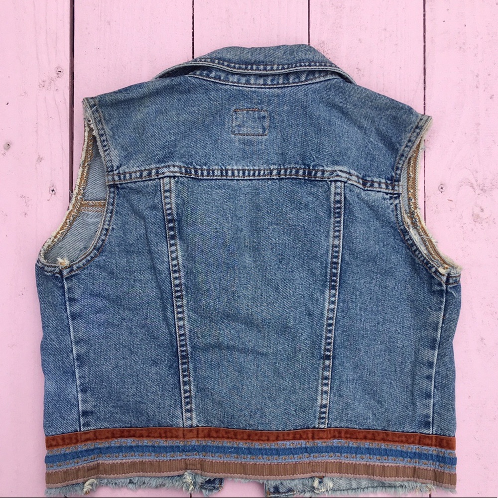 Calvin Klein denim vest with collar - Picture 2 of 4